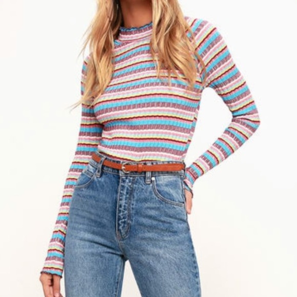 Free People Tops - Free People mock turtle neck. Med. NWOT